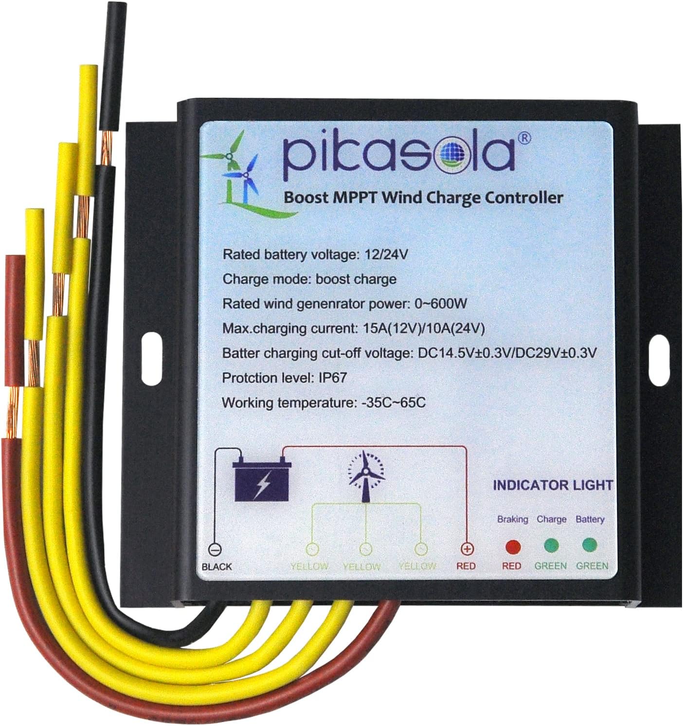 Pikasola MPPT Wind Controller — IP67